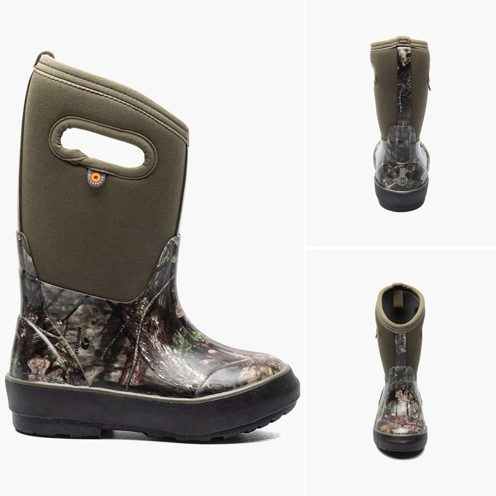Bogs Camo Mossy Oak Waterproof Boots Sz 7 💚🖤💚